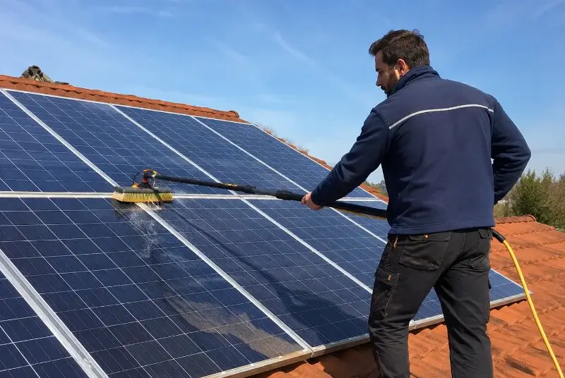 Nettoyage et entretien de panneaux solaires à la Capelle-et-Masmolène